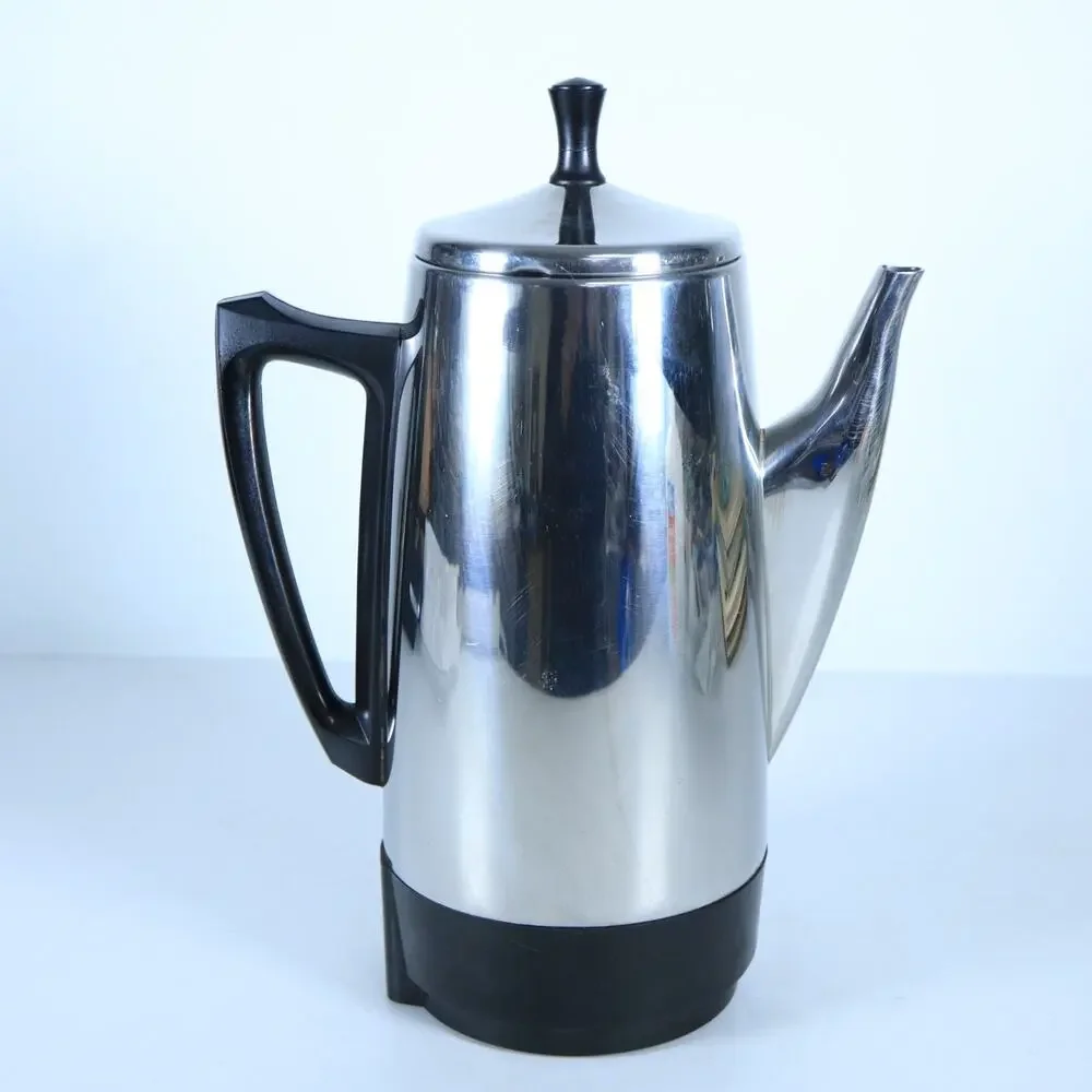 Presto 12 Cup Stainless Steel Coffee Maker Model 02811 04 Vintage